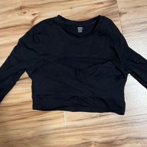 Black crop top